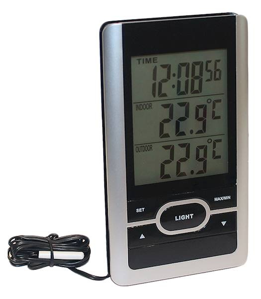 Termometerfabriken Upplyst termometer, Stor display ryhmässä KOTI, TALOUS JA PUUTARHA / Tuulettimet ja ilmastointilaitteet / Lämpömittarit ja sääasemat @ TP E-commerce Nordic AB (38-97381)