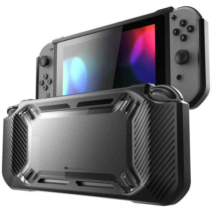 Hard Shell Nintendo Switchille, musta ryhmässä KODINELEKTRONIIKKA / Pelikonsolit & Tarvikkeet / Nintendo Switch / Tarvikkeet @ TP E-commerce Nordic AB (38-97408)