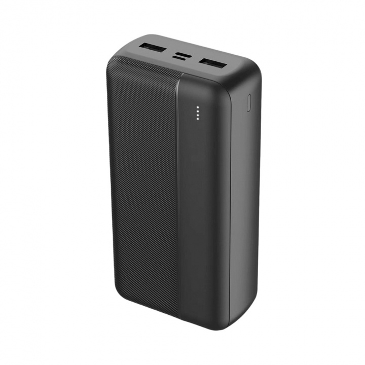 Maxlife Powerbank 30000 mAh, Svart ryhmässä ÄLYPUHELIMET JA TABLETIT / Laturit & Kaapelit / Powerbanks @ TP E-commerce Nordic AB (38-97440)