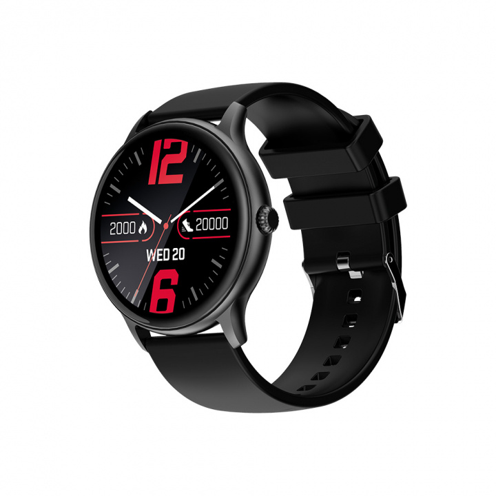 Maxlife Smartwatch MXSW-100, Mattsvart ryhmässä URHEILU, VAPAA-AIKA JA HARRASTUS / Urheilu- ja sykekellot / Älykellot @ TP E-commerce Nordic AB (38-97450)