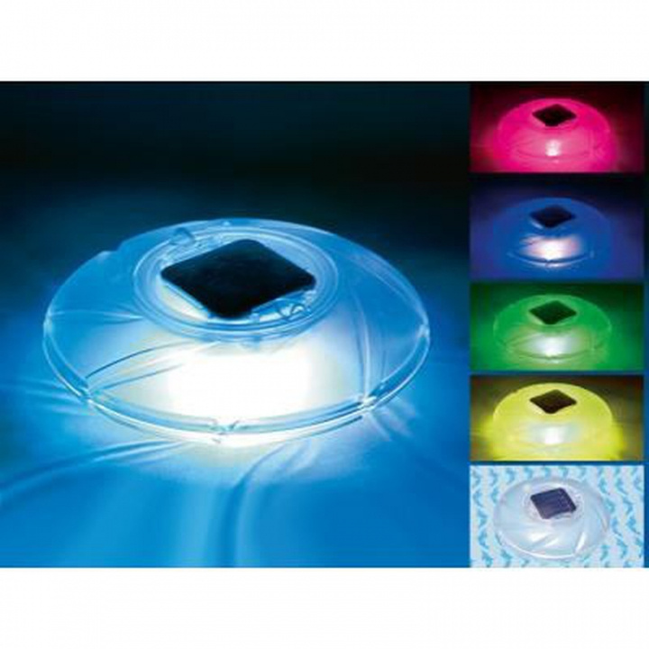 Bestway kelluva allasvalo LED-aurinkovalaisin, 7 väriä, 18cm ryhmässä KOTI, TALOUS JA PUUTARHA / Puutarhatuotteet / Uima-allas & Tarvikkeet / Uima-allas tarvikkeet @ TP E-commerce Nordic AB (38-97456)