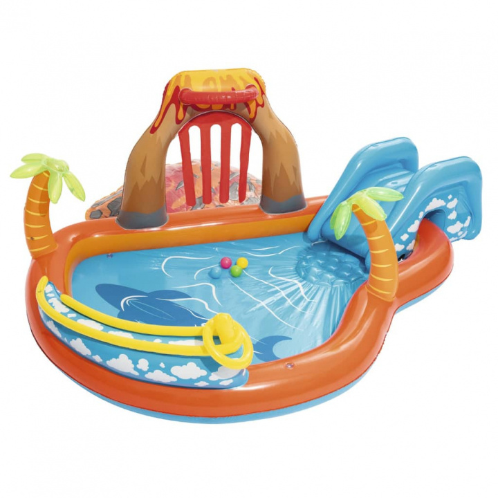 Bestway Lava Lagoon lasten allasleikkikeskus 265x265x104 cm ryhmässä LELUT, TUOTTEET LAPSILLE JA VAUVOILLE / Ulkoleut / Kylpylelut @ TP E-commerce Nordic AB (38-97476)