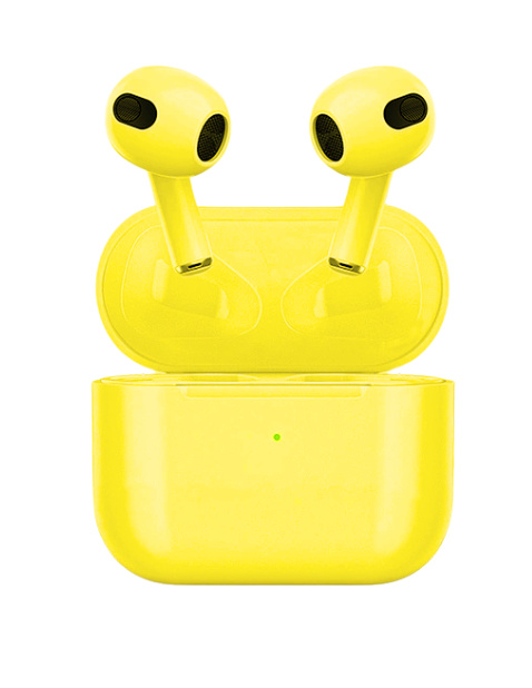 Airbuds 3 - Helt trådlösa In-Ear Hörlurar, Gul ryhmässä KODINELEKTRONIIKKA / Ääni & Kuva / Kuulokkeet & Tarvikkeet / Kuulokkeet @ TP E-commerce Nordic AB (38-97492)