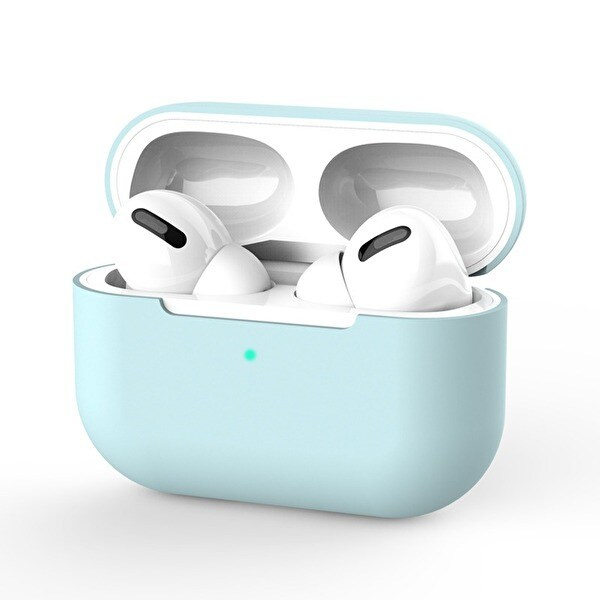 Silikonikuori Airpods Pro:lle, turkoosi ryhmässä KODINELEKTRONIIKKA / Ääni & Kuva / Kuulokkeet & Tarvikkeet / Tarvikkeet @ TP E-commerce Nordic AB (38-97540)