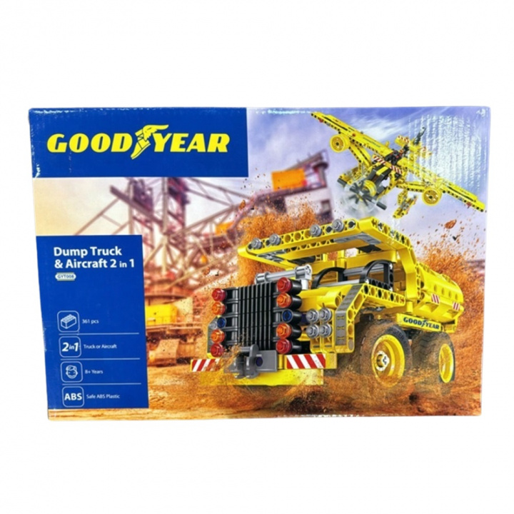 Lego Goodyear-lisensoitu - 2 in 1 - Dumpperi ja lentokoneet ryhmässä LELUT, TUOTTEET LAPSILLE JA VAUVOILLE / Leikkikalut, Askartelu &Pelit / Rakennuslelut / Lego @ TP E-commerce Nordic AB (38-97627)