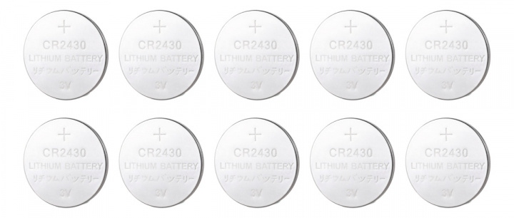 DELTACO Ultimate Lithium-batteri, 3V, CR2430-knappcell, 10-pack ryhmässä KODINELEKTRONIIKKA / Paristot & Laturit / Akut / Nappiparistot @ TP E-commerce Nordic AB (38-97657)