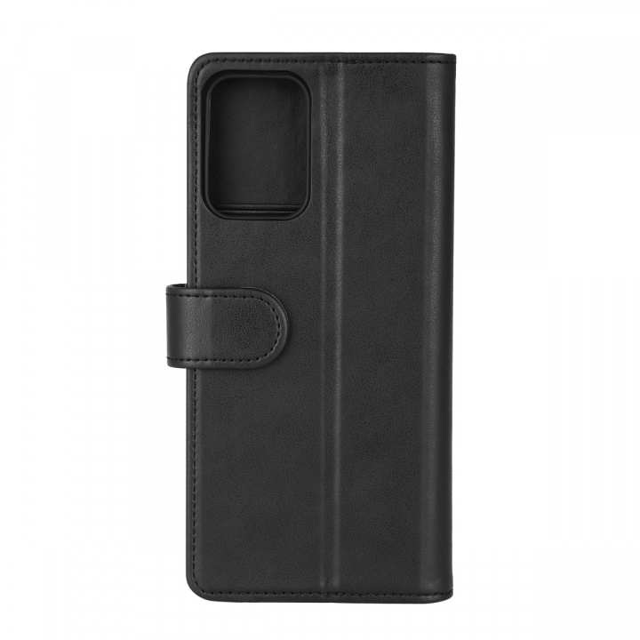 Essentials Motorola Moto G24 PU wallet, 3 cards, black ryhmässä ÄLYPUHELIMET JA TABLETIT / Puhelimen suojakotelo / Motorola @ TP E-commerce Nordic AB (38-97663)