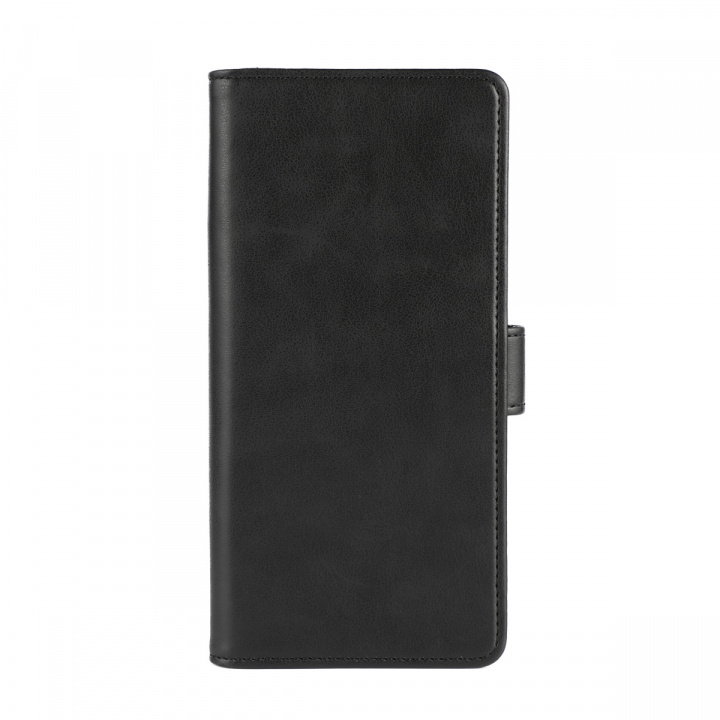 Essentials Motorola G34 PU plånboksfodral med 3-kortplatser, Svart ryhmässä ÄLYPUHELIMET JA TABLETIT / Puhelimen suojakotelo / Motorola @ TP E-commerce Nordic AB (38-97665)