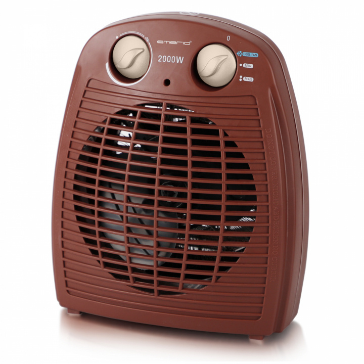 Emerio FH-106737.13 Värmefläkt, Röd ryhmässä KOTI, TALOUS JA PUUTARHA / Tuulettimet ja ilmastointilaitteet / Lämpöpuhaltimet @ TP E-commerce Nordic AB (38-97702)