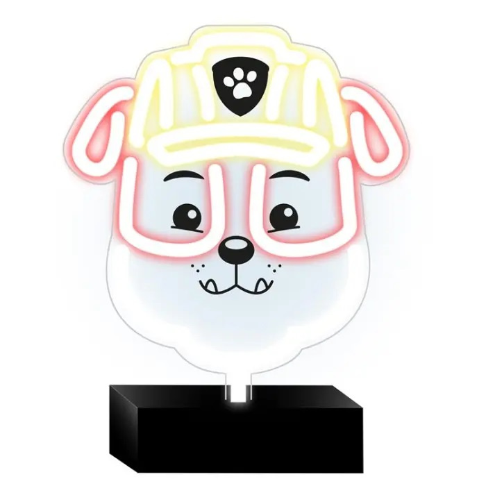 Paw Patrol Bordslampa med Neon LED, Rubble ryhmässä LELUT, TUOTTEET LAPSILLE JA VAUVOILLE / Lastenhuone / Valaistus / Pöytälamput @ TP E-commerce Nordic AB (38-97713)