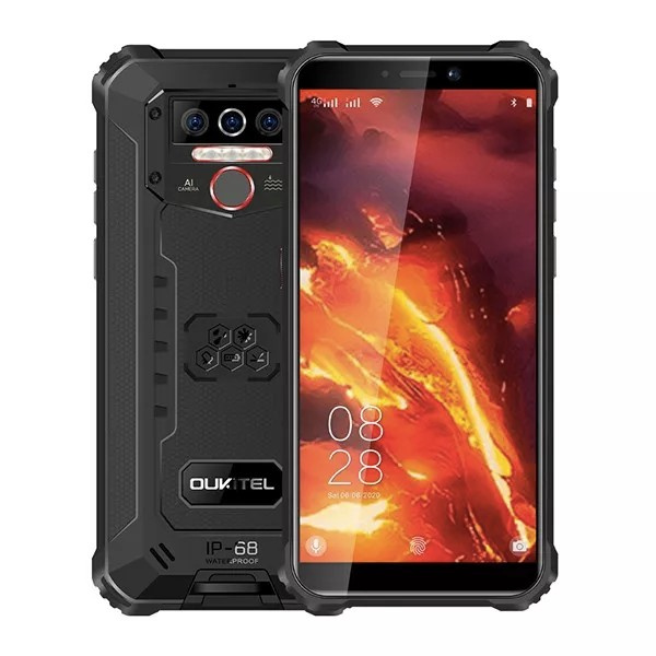 Oukitel WP5 Pro, Svart & Orange ryhmässä ÄLYPUHELIMET JA TABLETIT / Kännykät & smartphones @ TP E-commerce Nordic AB (38-98053)