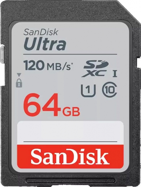 SanDisk Muistikortti SDXC Ultra 64GB 140MB/s ryhmässä KODINELEKTRONIIKKA / Tallennusvälineet / Muistikortit / SD/SDHC/SDXC @ TP E-commerce Nordic AB (38-98106D)