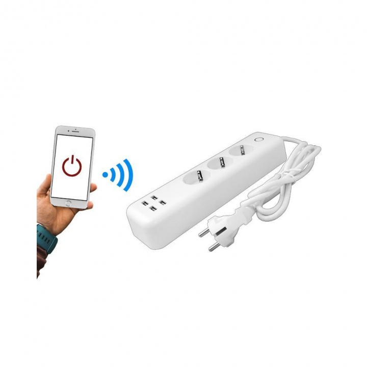Smart Power Strip WiFi:llä ryhmässä KOTI, TALOUS JA PUUTARHA / Sähkö & Valaistus / Jatkojohdot @ TP E-commerce Nordic AB (38-98122)