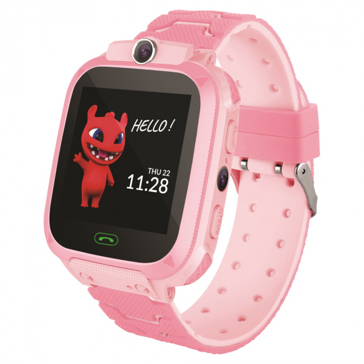 Maxlife Smartwatch för barn, Rosa ryhmässä URHEILU, VAPAA-AIKA JA HARRASTUS / Urheilu- ja sykekellot / Smartwatch lapsille @ TP E-commerce Nordic AB (38-98140)