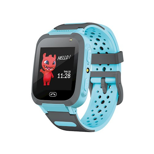 Maxlife Älykello silikonirannekkeella lapsille, sininen, 2G ryhmässä URHEILU, VAPAA-AIKA JA HARRASTUS / Urheilu- ja sykekellot / Smartwatch lapsille @ TP E-commerce Nordic AB (38-98141)