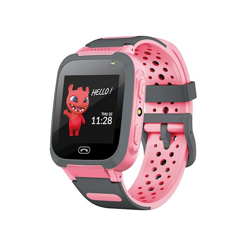 Maxlife Smartwatch med silikonarmband för barn, Rosa - 2G ryhmässä URHEILU, VAPAA-AIKA JA HARRASTUS / Urheilu- ja sykekellot / Smartwatch lapsille @ TP E-commerce Nordic AB (38-98142)