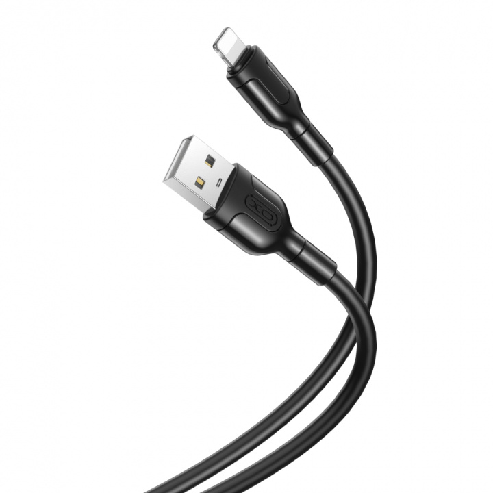 XO NB212 USB-A - Lightning-kaapeli 1m ryhmässä ÄLYPUHELIMET JA TABLETIT / Laturit & Kaapelit / Kaapelit / Lightning kaapelit @ TP E-commerce Nordic AB (38-98174)