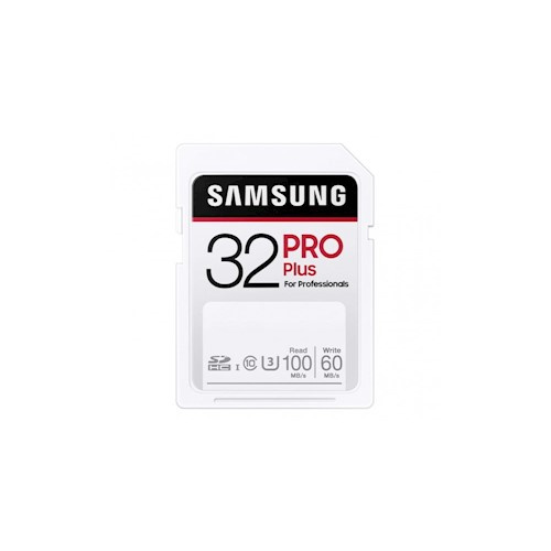 Samsung muistikortti 32GB SDHC Pro Plus 100MB/s ryhmässä KODINELEKTRONIIKKA / Tallennusvälineet / Muistikortit / SD/SDHC/SDXC @ TP E-commerce Nordic AB (38-98185)