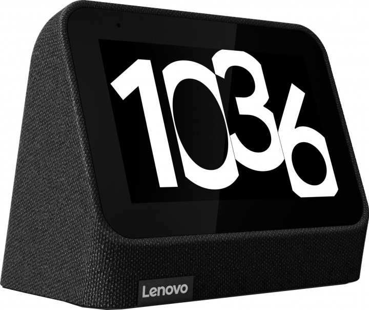 Lenovo Smart Clock 2 med Google Assistent, Svart ryhmässä KOTI, TALOUS JA PUUTARHA / Älykodit / Älykodin järjestelmät @ TP E-commerce Nordic AB (38-98242)