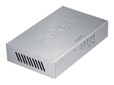 Zyxel GS-105B Switch 5-port Gigabit, Metall & Silver ryhmässä TIETOKOONET & TARVIKKEET / Verkko / Kytkimet @ TP E-commerce Nordic AB (38-98260)