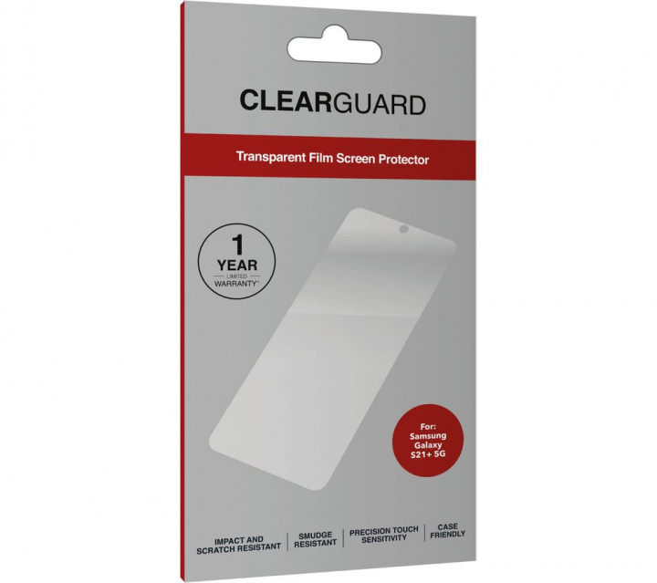 Clearguard Samsung Galaxy S21 Plus -näytön suojakalvo ryhmässä ÄLYPUHELIMET JA TABLETIT / Puhelimen suojakotelo / Samsung @ TP E-commerce Nordic AB (38-98265)