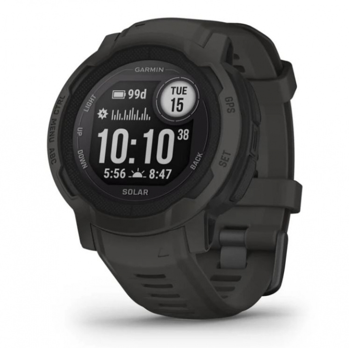 Garmin Instinct 2 Solar, Graphite ryhmässä URHEILU, VAPAA-AIKA JA HARRASTUS / Urheilu- ja sykekellot / Älykellot @ TP E-commerce Nordic AB (38-98385)