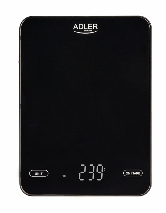 Adler AD 3177b Keittiövaaka 10kg, USB-lataus, musta ryhmässä KOTI, TALOUS JA PUUTARHA / Keittiövälineet / Keittiövaa\'at @ TP E-commerce Nordic AB (38-98480)