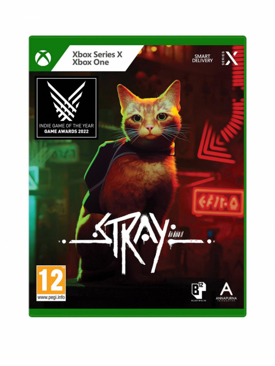 Stray (Xbox Series X/Xbox One) ryhmässä KODINELEKTRONIIKKA / Pelikonsolit & Tarvikkeet / Xbox Series X @ TP E-commerce Nordic AB (38-98500)