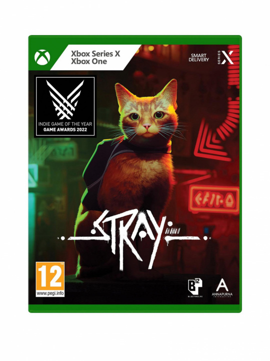 Stray (Xbox Series X/Xbox One) ryhmässä KODINELEKTRONIIKKA / Pelikonsolit & Tarvikkeet / Xbox Series X / Peli @ TP E-commerce Nordic AB (38-98500)