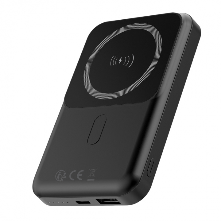 Forever MATB-100 Powerbank langattomalla latauksella, PD QC 22.5W 10000 mAh, musta ryhmässä ÄLYPUHELIMET JA TABLETIT / Laturit & Kaapelit / Powerbanks @ TP E-commerce Nordic AB (38-98553)