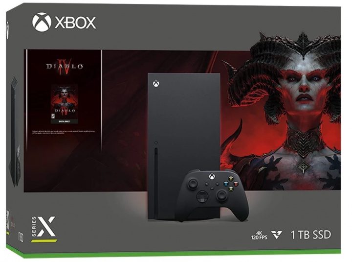 Microsoft Xbox Series X 1TB inkl. Diablo IV ryhmässä KODINELEKTRONIIKKA / Pelikonsolit & Tarvikkeet / Xbox Series X @ TP E-commerce Nordic AB (38-98562)