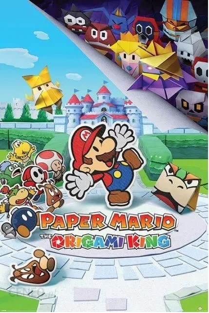 Paper Mario: The Origami King poster ryhmässä LELUT, TUOTTEET LAPSILLE JA VAUVOILLE / Lastenhuone / Muu sisustus @ TP E-commerce Nordic AB (38-98584)