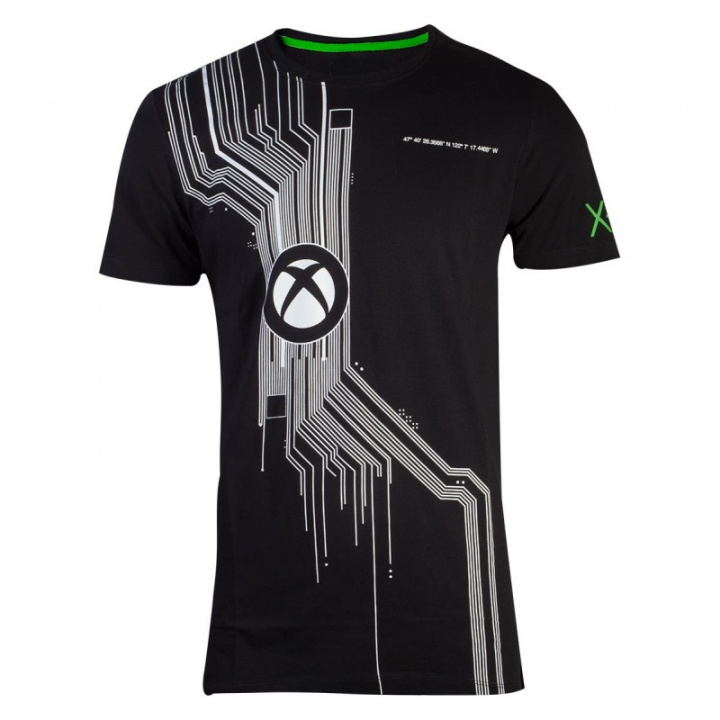 Difuzed Xbox - Järjestelmän T-paita, M ryhmässä URHEILU, VAPAA-AIKA JA HARRASTUS / Tarvikkeet / T-paidat @ TP E-commerce Nordic AB (38-98615)