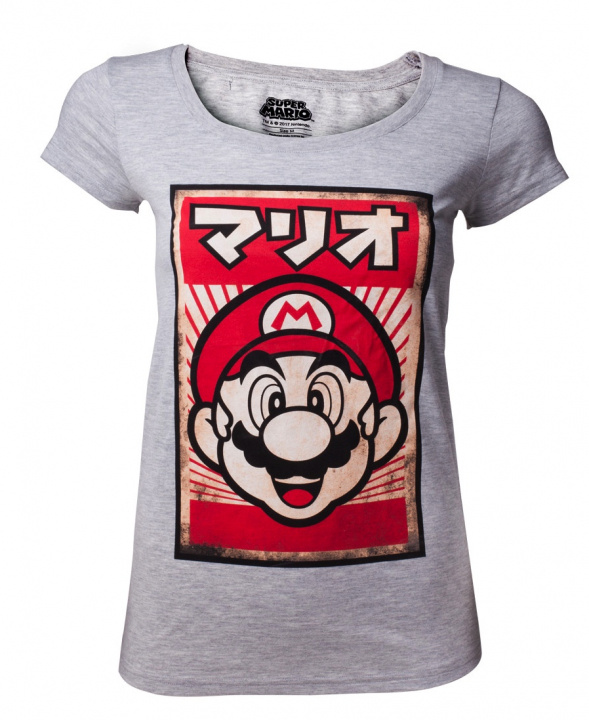 Bioworld Nintendo Propganda Mario Naisten T-paita, M ryhmässä URHEILU, VAPAA-AIKA JA HARRASTUS / Tarvikkeet / T-paidat @ TP E-commerce Nordic AB (38-98683)
