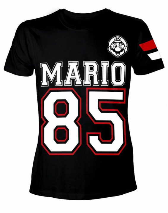 Bioworld T-paita Mario Streetwear 85 Musta, S ryhmässä URHEILU, VAPAA-AIKA JA HARRASTUS / Tarvikkeet / T-paidat @ TP E-commerce Nordic AB (38-98701)