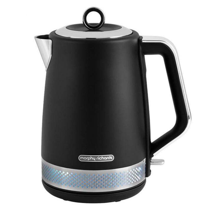 Morphy Richards Illumination vedenkeitin 1.7L, musta ryhmässä KOTI, TALOUS JA PUUTARHA / Kodinkoneet / Vesi ja mehu / Vedenkeitin @ TP E-commerce Nordic AB (38-98732)