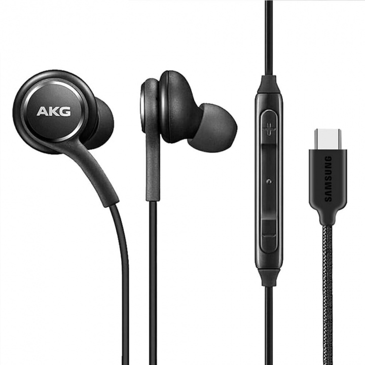 Samsung GH59-15252A USB-C-kuulokkeet (Sound By AKG) - musta, irtotavarana ryhmässä KODINELEKTRONIIKKA / Ääni & Kuva / Kuulokkeet & Tarvikkeet / Kuulokkeet @ TP E-commerce Nordic AB (38-98768)
