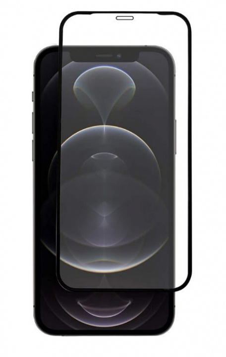 Skärmskydd i härdat glas till iPhone 12 Pro Max, Svart kant ryhmässä ÄLYPUHELIMET JA TABLETIT / Puhelimen suojakotelo / Apple / iPhone 12 Pro / Näytönsuoja @ TP E-commerce Nordic AB (38-98781)