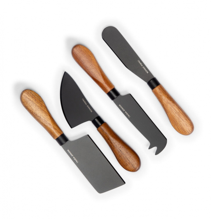 Orrefors Jernverk Juustoveitset 4-pack, musta ryhmässä KOTI, TALOUS JA PUUTARHA / Keittiövälineet / Muut keittivälineet @ TP E-commerce Nordic AB (38-98861)