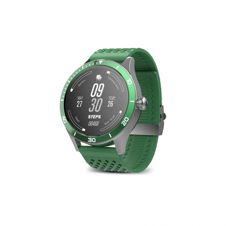 Forever smartwatch AMOLED ICON 2 AW-110, Green ryhmässä URHEILU, VAPAA-AIKA JA HARRASTUS / Urheilu- ja sykekellot / Älykellot @ TP E-commerce Nordic AB (38-99338)