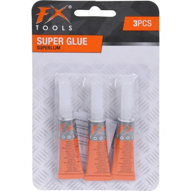 FX Tools Superglue, 3-pakkaus ryhmässä KOTI, TALOUS JA PUUTARHA / Toimistotuotteet / Teippi/Liima @ TP E-commerce Nordic AB (38-99352)