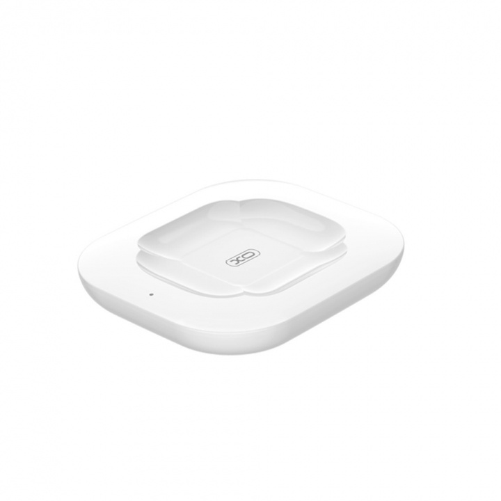 XO langaton laturi Airpodsille 10W, valkoinen ryhmässä ÄLYPUHELIMET JA TABLETIT / Laturit & Kaapelit / Qi Langaton laturi @ TP E-commerce Nordic AB (38-99375)