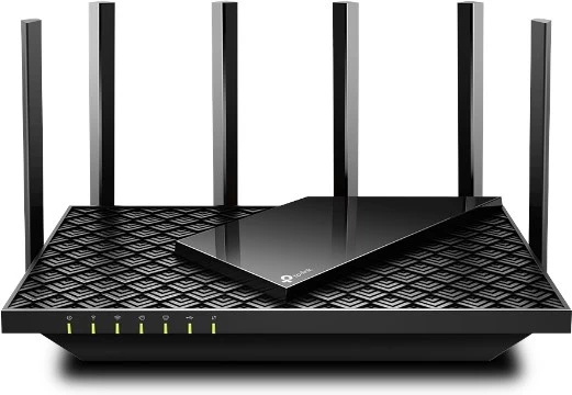 TP-Link Archer AX72 WiFi 6 Gaming Router ryhmässä TIETOKOONET & TARVIKKEET / Verkko / Reititin / 450-5400 Mbit/s @ TP E-commerce Nordic AB (38-99417)