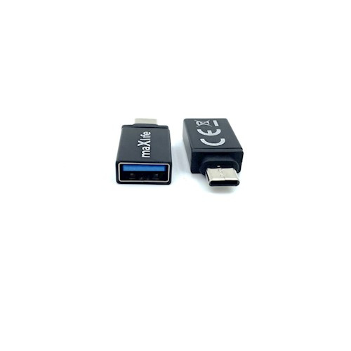 Maxlife USB 3.0 till USB-C-adapter ryhmässä ÄLYPUHELIMET JA TABLETIT / Laturit & Kaapelit / Sovittimet @ TP E-commerce Nordic AB (38-99424)