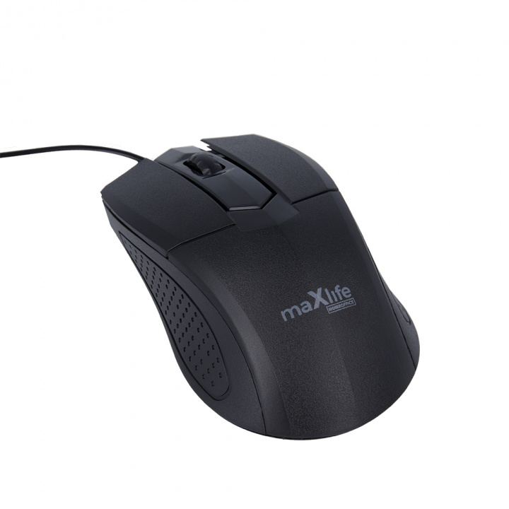 Maxlife Home Office MXHM-01 optinen hiiri 1000 DPI 1,2 m musta ryhmässä TIETOKOONET & TARVIKKEET / Hiiret & Näppäimistöt / Hiiret / Langalliset @ TP E-commerce Nordic AB (38-99430)