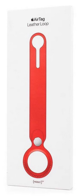 Apple AirTag -nahkasilmukka, punainen ryhmässä ÄLYPUHELIMET JA TABLETIT / Muut tarvikkeet / Muut @ TP E-commerce Nordic AB (38-99438)