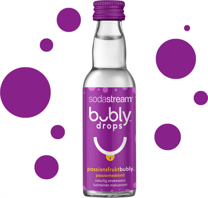 SodaStream Bubly Drops med smak av passionsfrukt ryhmässä KOTI, TALOUS JA PUUTARHA / Kodinkoneet / Vesi ja mehu / Hiilihapotuslaitteet / Mausteet @ TP E-commerce Nordic AB (38-99585)
