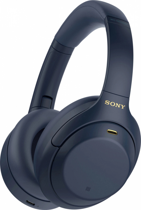 Sony langattomat ympärikuulokkeet WH-1000XM4, sininen ryhmässä KODINELEKTRONIIKKA / Ääni & Kuva / Kuulokkeet & Tarvikkeet / Kuulokkeet @ TP E-commerce Nordic AB (38-99639)