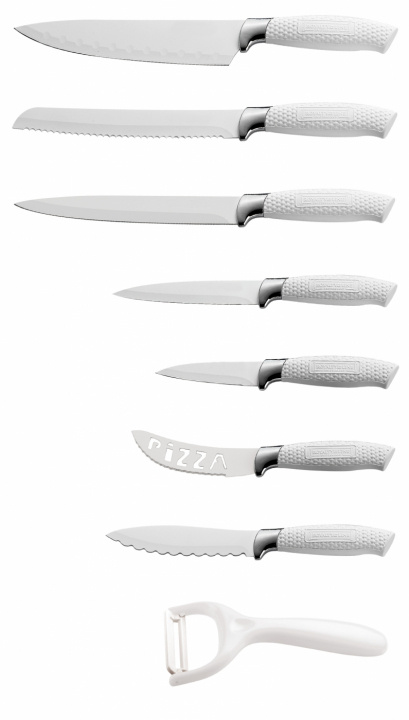 Royalty Line Veitsisarja tarttumattomalla tartunnalla, 8-pack ryhmässä KOTI, TALOUS JA PUUTARHA / Keittiövälineet / Keittiöveitset ja veitsenteroittimet @ TP E-commerce Nordic AB (38-99654)