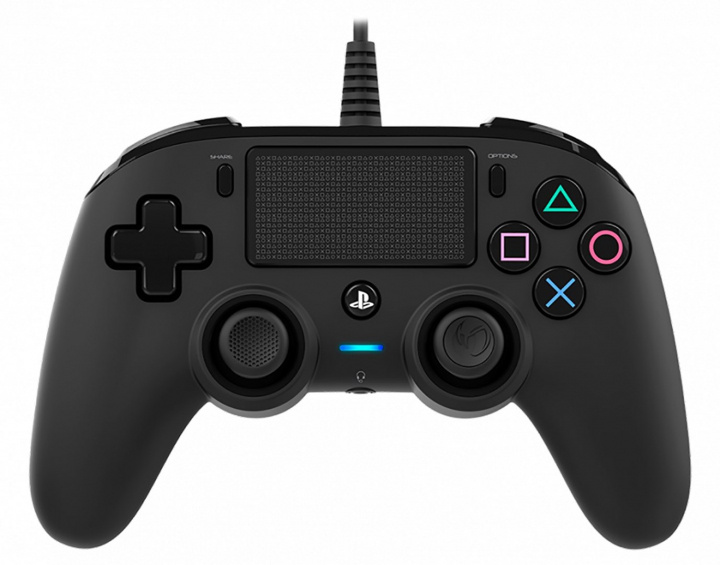 Nacon Wired Compact Kontroll, Svart (PS4) ryhmässä KODINELEKTRONIIKKA / Pelikonsolit & Tarvikkeet / Sony PlayStation 4 / Tarvikkeet @ TP E-commerce Nordic AB (38-99700)